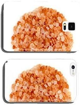 Aerial closeup of pink himalayan salt cell phone cover case Samsung S5