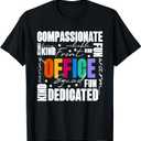 Office Squad, Office Staff Team T-Shirt (Small, Black)