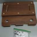 WALI Floating TV Shelf, 2 Tier Projector Shelf for DVD Players, Routers, Game Consoles, Cable Boxes, Living Room Decor Accessories, Wall Mount Shelves Holds Up to 22lbs (CS202N), 2-Shelf, Walnut Brown