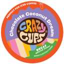 Crazy Cups Flavored Decaf Hot or Iced Coffee, for the Keurig K Cups 2.0 Brewers, Chocolate Coconut Dream, 22 Count (EXP 05/28/28)