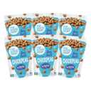 The Good Bean Crunchy Chickpeas - Sea Salt - (6 Pack) 6 oz Resealable Bag - Roasted Chickpea Beans - Vegan Snack with Good Source of Plant Protein and Fiber