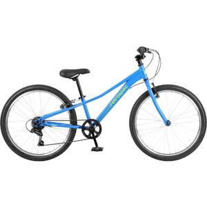 Retrospec Dart Kids Bike - 7-Speed Hybrid Bicycle for Ages 6-11 with 29in All-Season Tires & Shock Absorption - Adjustable Height Youth Bike with V-Brakes & Smooth Gear Shifting, 24