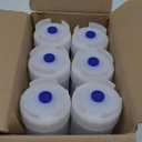 San Jamar Ez Kleen Plastic Sauce Bottle with Medium Valve for Thick Sauces and Relish, 24 Ounces, White, (Pack of 6)