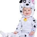 Disguise Dalmatian Costume for Toddlers, Officially Licensed 101 Dalmatians Costume Jumpsuit and Headpiece, Classic Toddler Size Small (2T)