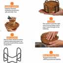 Coasters Set of 4,Pumpkin-Shaped Drink Coasters, Acacia Wood Coaster Set,Suitable for Coffee bar Accessories,Table Decor,Bars, and Offices