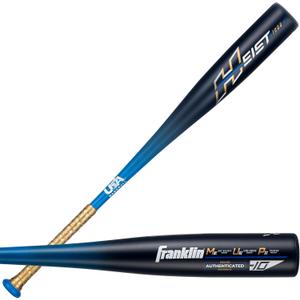 Franklin Sports Youth Baseball Bat - Heist Kids Baseball Bats for Ages 8-12 - 2 5/ 8" Inch Big Barrel Kids Metal Bat - Youth Drop -10 Aluminum Bats - USA Baseball - 27" Inch / 17oz. - Royal 1000