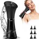 Electric Ear Wax Removal System, Water Powered Ear Cleaning Tool with Irrigation Flusher, 6 Tips, 4 Pressure Settings - Safe & Effective for Ear Wax Buildup Flushing and Cleaning