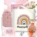 Nurse Christmas Gift Set 16oz Glass Cup Work Tote Bag Box for Women Nurses - Appreciation, Thank You, Holiday Presents for RNs Practitioners