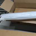 Curtain Track, Ceiling Curtain Track for Room Divider, Ceiling Mount Rail Set with Roller Hooks, White, 3ft - 6ft