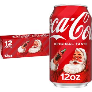 Coca-Cola Fridge Pack Soda Soft Drink, 12 fl oz Cans, 12 Pack - Classic Cola Soda Cans