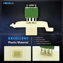 Manual Temp HVAC Blower Motor Resistor Compatible with Ford 2014-2018 Fiesta, 2012-2018 Focus, 2013-2018 Escape, 2015-2018 Transit-150 250 350, 2014-2015 Transit Connect, Replaces# CV6Z18591A