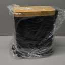 Peohud 1.3 Gallon Step Trash Can with Soft Close Lid, Bathroom Garbage Can with Removable Liner Bucket and Handle for Kitchen, Bedroom, Craft Room, Office, RV, Black