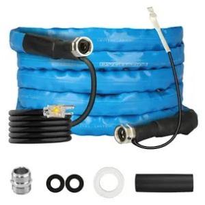 RVGUARD 15FT Heated Water Hose for RV, -20 ℉ Freeze Protection Heated Water Hose with Energy-Saving Thermostat, Lead and BPA Free for RV/Home/Garden