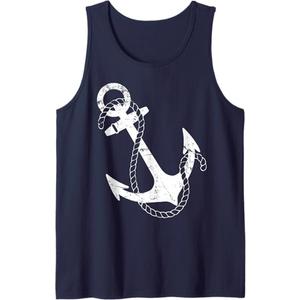 Fabulous Friday Women's Nautical Anchor Tank Top - Black, Small, Sleeveless Fabulous Friday Women's Nautical Anchor Tank Top - Black, Small, Sleeveless