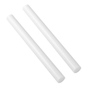 (2 Pack) Round Acetal Copolymer Rods - Standard Tolerance 1-Inch Diameter and 12-Inch Length Opaque White Acetal Copolymer Rods Meets ASTM D6778 Specifications Perfect for Non-Marring Fixtures