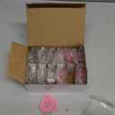 Chengu 12 Pcs Valentine Heart Ornaments Heart Shaped Hanging Decorations Glass Crystal Pink White Decor for Valentine Gift Holiday Anniversary Wedding