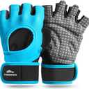 Trideer Weight Lifting Gloves for Women Men with Wrist Support, Workout Gloves Women Full Palm Protection for Gym Training, Fitness, Weightlifting & Pull Ups (Small, Lake Blue)
