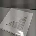 Baquler 2 Pcs 9.6 x 9.6'' Exhaust Bathroom Fan Cover with Springs Square Ceiling or Wall Mounted Ceiling Grill Vent Fan Fits Models 663 670 671 675 688 689 Ventilation Cover Replacement Accessories