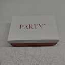 PARTY Women's Open Toe Ankle Strap Low Block Chunky Heels Sandals (6.5, Light Gold)