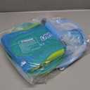 LAYCOL Baby Pool Float with Canopy UPF50+, 5 Point Safety Buckle No Flip Over, Inflatable Toddler Floaties Infant Pool Floats with Double Air Chambers, Baby Beach Essentials/Traval for 3-36M (Small, Blue)