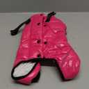 AOFITEE Dog Coat, Waterproof Dog Jacket for Winter, Warm Fullbody Dogs Snowsuit, Winter Coat for Small Dogs, Zip Up Pet Puffer Jacket Fleece Vest, Outdoor Reflective Cold Weather Pet Coats (S, Hot Pink)