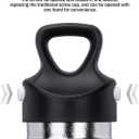 Boundless Voyage Titanium Vacuum Water Bottle Double-Walled Insulated Cup Lightweight and Leak-Proof Travel Outdoor Office School Sport Bottle (600ml silver)