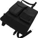 Car Seat Back Organizer PU Backseat Storage Bag with Multiple Compartments and Mesh Pockets Durable Car Sundries Organizer for Travel and Vehicle Interior Accessories