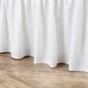 RIMELA Warm White Bed Skirt King Size 15 Inch Drop, Wrap Around Elastic Adjustable Bedskirt, Bed skirting Dust Ruffle for Bed Frame & Box Spring Soft Durable Fabric Machine Washable Easy to Install