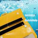 Water-Resistant Phone Pouch with Touch Screen Access, Dry Bag for Phone & Small Essentials, for Swimming, Kayaking, Beach & Travel Yellow