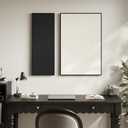 Framed 3D Textured Black and White Abstract Wall Art, 2 Piece, 36" W x 36" H x 2 Pcs
