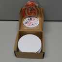 Zhengmy 20 Pcs 3" Metal Sublimation Ornament Blanks Bulk Sublimation Christmas Ornament Blanks Double Sided Round for Christmas Tree Decor DIY Crafts