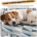 Orthopedic Dog Bed - Beds Bolster,Cooling Elevated Dog Beds with Metal Frame,Raised Dogs Bed,Easy to Assemble,Up to 50 lbs,Small (24.5" L x 24.5" W x 6.7" Th)