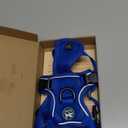 PoyPet Reflective Soft Breathable Mesh Dog Harness Choke-Free Double Padded Vest with Adjustable Neck and Chest(Royal Blue,XS)
