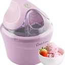 Ice Cream Maker - 1QT Ice Cream Machine for Sorbet, Gelato, Frozen Yogurt and More - Kitchen Appliances and Gadgets by Classic Cuisine (Pink)