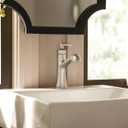 Moen 6803BN Dartmoor Single Handle Bathroom Sink Faucet with Optional Deckplate, Brushed Nickel, 1 Count (Pack of 1)