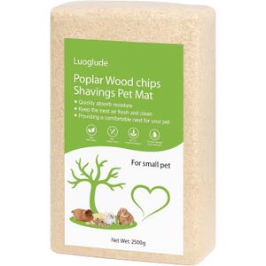 88oz Natural Aspen Wood Pet Bedding  Low Dust, Odor Control & Ultra Absorbent Shavings for Hamsters, Parrots, Guinea Pigs & Small Animals