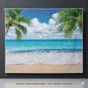 Summer beach ocean shower curtain 5FT X 7 FT