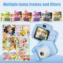 2 x Kids Camera Toys, Christmas Birthday Gifts for Boys/Girls, HD Digital Video Camera for 3 4 5 6 7 8 9 Year Old Kids with 32GB SD Card