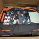 OASIS AUTO Car Seat Covers Full Set, Waterproof Faux Leather Seat Covers for Cars Universal Fit for SUV, Truck, Sedan, Black Premium Car Seat Protector with Front & Back Cushions (Orange)