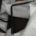 Armen Living Fox 25.5" Counter Height Brown Faux Leather and Walnut Wood Mid-Century Modern Bar Stool