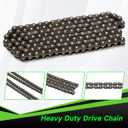 25H Chain 132 Link 13 Tooth Sprocket Compatible with Razor MX650 MX500 RSF650 SX500 Mcgrath Electric Dirt Bike MY1020 Motor Mini Pit Bike Rocket Scooter Motocross Parts with Chain Tensioner