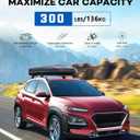 Wonderdriver Roof Rack Cross Bars 300lbs Compatible with 2018-2023 Hyundai Kona & Kona N & Kona Electric with Flush Side Rails,Heavy Duty Aluminum Lockable Roof Rails Crossbars Black Rooftop Luggage