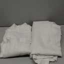 Natural Linen Back Tab Curtains 84 Inch Length for Living Room 2 Panel Pocket Drape Light Filtering Semi Sheer Neutral Country Rustic Farmhouse Boho Curtain Bedroom Muslin Look Ivory Cream Colored