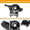 Rear Lower Left Suspension Control Arm Compatible with 2013-2018 Nissan Altima & 2016-2021 Nissan Maxima Replace # 551B1-3TA0D