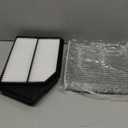 RVgolf Engine+Cabin Air Filters Set Fit for 2013-2017 Honda Accord 2.4L, 2015-2020 Acura TLX 2.4L(All Not for Hybrid) Engine Air Filter for My Car Replacement Automotive Accessories CF10134 CA11476