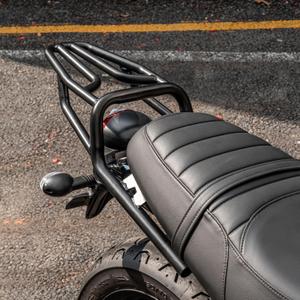 Motorcycle Rear Luggage Rack Passenger Grab Bar Compatible with Triumph Street Twin 900 (2016-2022) Speed Twin 900 (2023-2024) Black Cargo Carrier Support Solo Seat Shelf