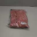 Womens Henley Shirts V Neck Long Sleeve Button Down Tops Warm Waffle Knit Tees (Pink)