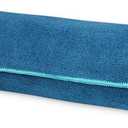 Gaiam Yoga Towel - Mat Sized Active Dry Non Slip Moisture Wicking Sweat Absorbent Microfiber Hot Yoga Towel for Women & Men | Stay-Put Corner Pockets (70" Long x 26" Wide) (Lake)