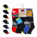 3 x Fruit Of The Loom Boys Medium Shoe Multicolor 6 Pack No Show Socks
