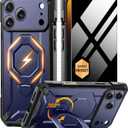 TONGATE for iPhone 17 Pro Case with 360 Spin Magnetic Stand, [Compatible with MagSafe][Military-Grade Protection] with Privacy Screen Protector & Camera Control Cover for iPhone 17 Pro, Blue